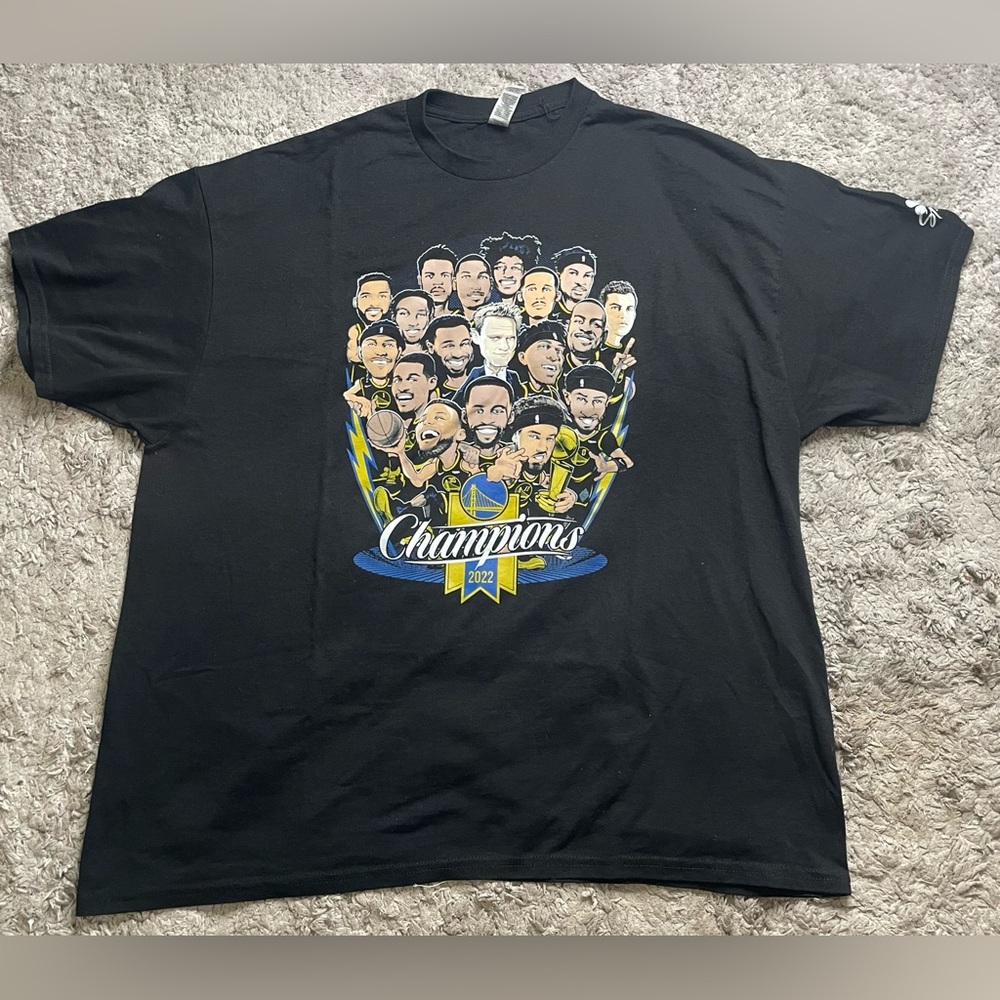 🏆Golden State Warriors 2022 NBA Championship Caricature Shirt Fanatics Size 2XL